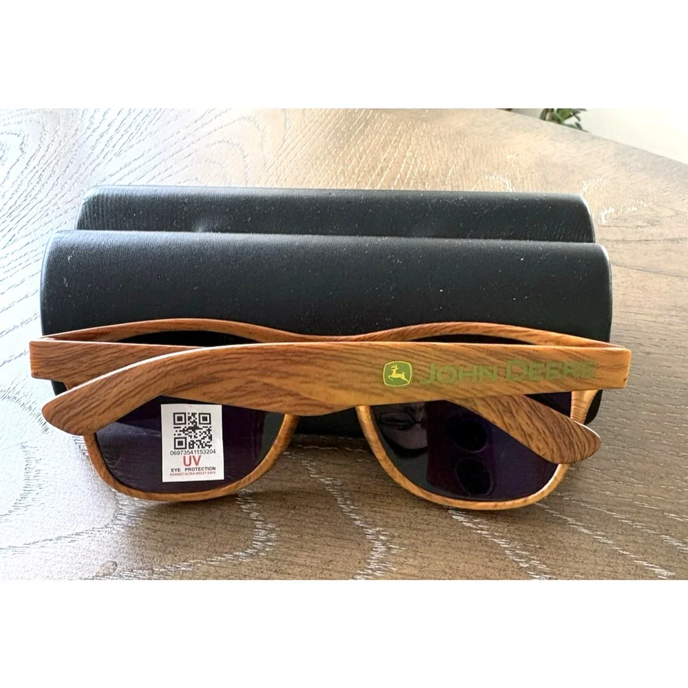 Authentic Wood Look Printed Framed John Deere Sunglasses UV400 Distributor Promo